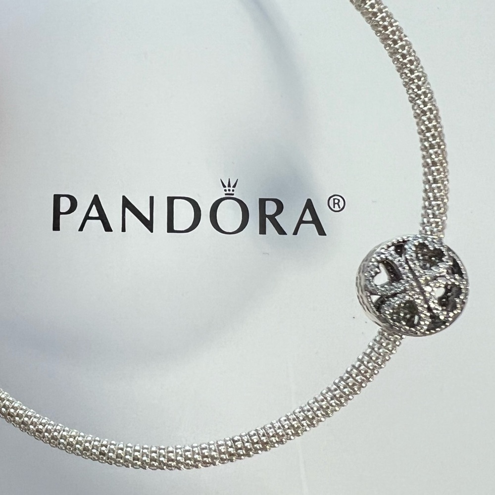 COPY - Pandora Petals of Love Clear CZ Charm